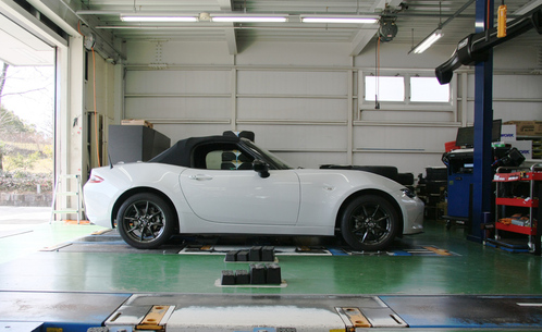 ロードスター NDロードスター NDRC HKS車高調 アライメント調整