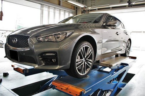 V37スカイラインHVにVOLK G25装着