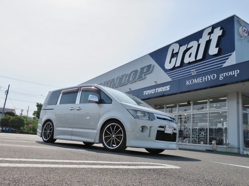 デリカD5 ローダウン インチアップ 20インチ 車高調.JPG