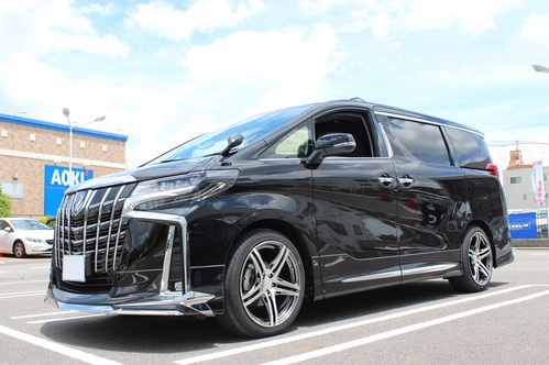 アルファード　ヴェルファイア　３０　後期　ローダウン　車高調　インチアップ　レイズ　ホムラ　ホイール　ベルサス