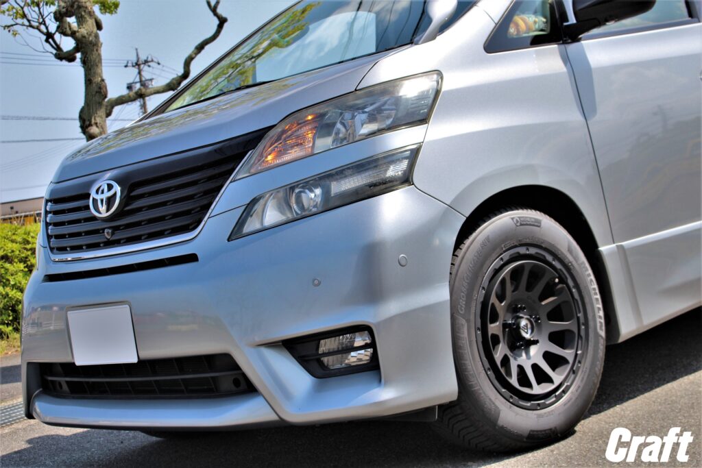 ヴェルファイア に デルタフォース 17インチ!サイズの限界に挑みます!