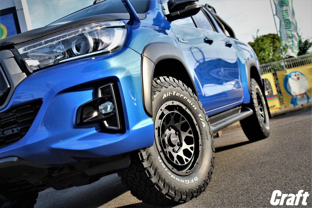 ハイラックスブラックラリーエディションにデイトナM9!干渉対策で265/70R17を履きこなせ!