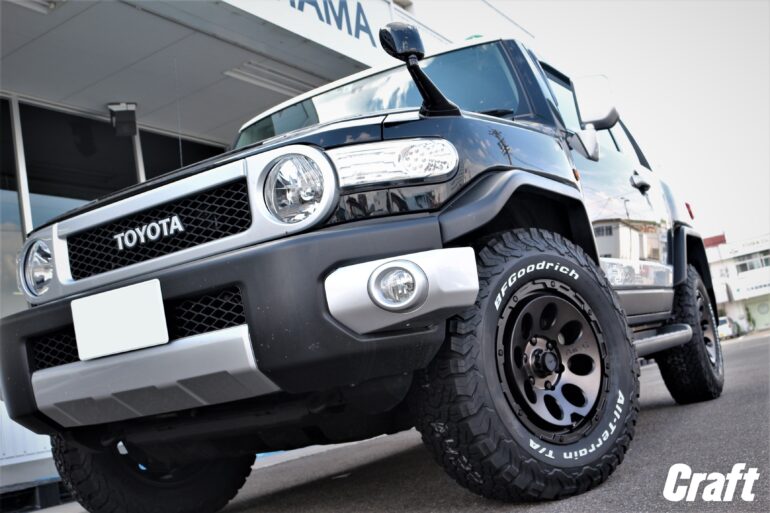 FJクルーザー カスタム オフ系 Air/G マッシブ BFグッドリッチ オールテレーン 背面 ブラケット変更 コンケイブ