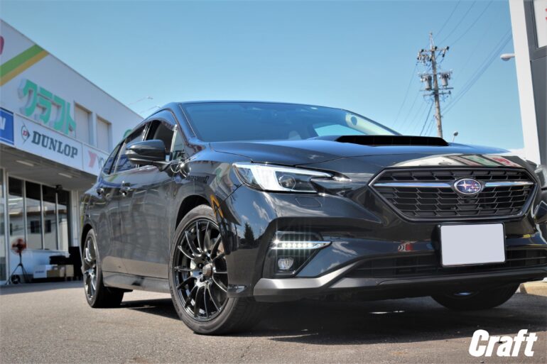 VN5レヴォーグ　ホイール　カスタム　18インチ　ウェッズスポーツ　SA72R　ノーマル車高　ツライチ