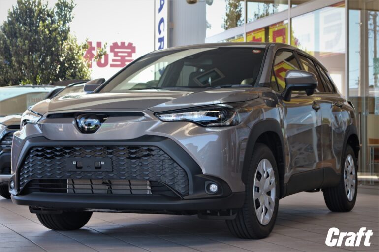 新型カローラクロス カスタム ローダウン リフトアップ ホイール タイヤ 納車