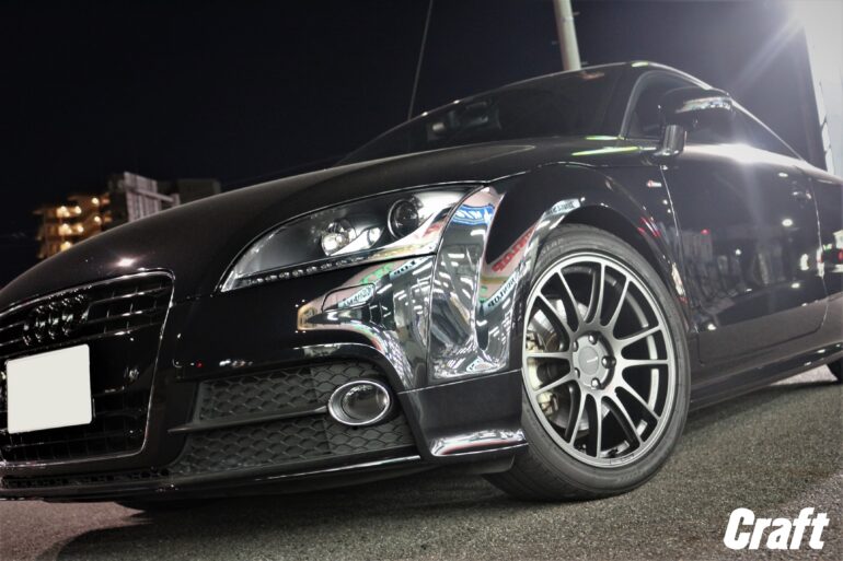 アウディTT カスタム ホイール 18インチ エンケイ GTC-01RR ツライチ