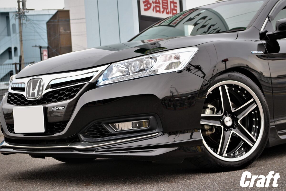 アコード ハイブリッド ホイール カスタム ローダウン マーベリック1105S ツライチ ツメ折り加工無し