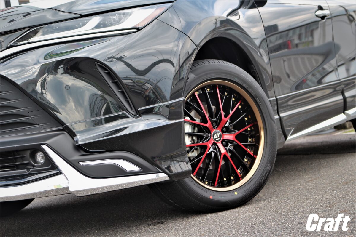 80ハリアー　ホイール　ワーク　シュヴァート　SG2　オプションカラー　新作　ノーマル車高　純正車高　ツライチ