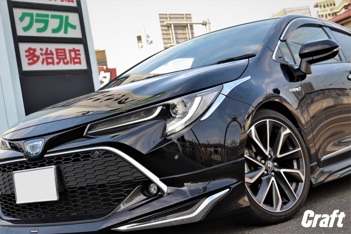 カローラスポーツ　ローダウン　カスタム　車高調　ブリッツ　ダンパーZZR