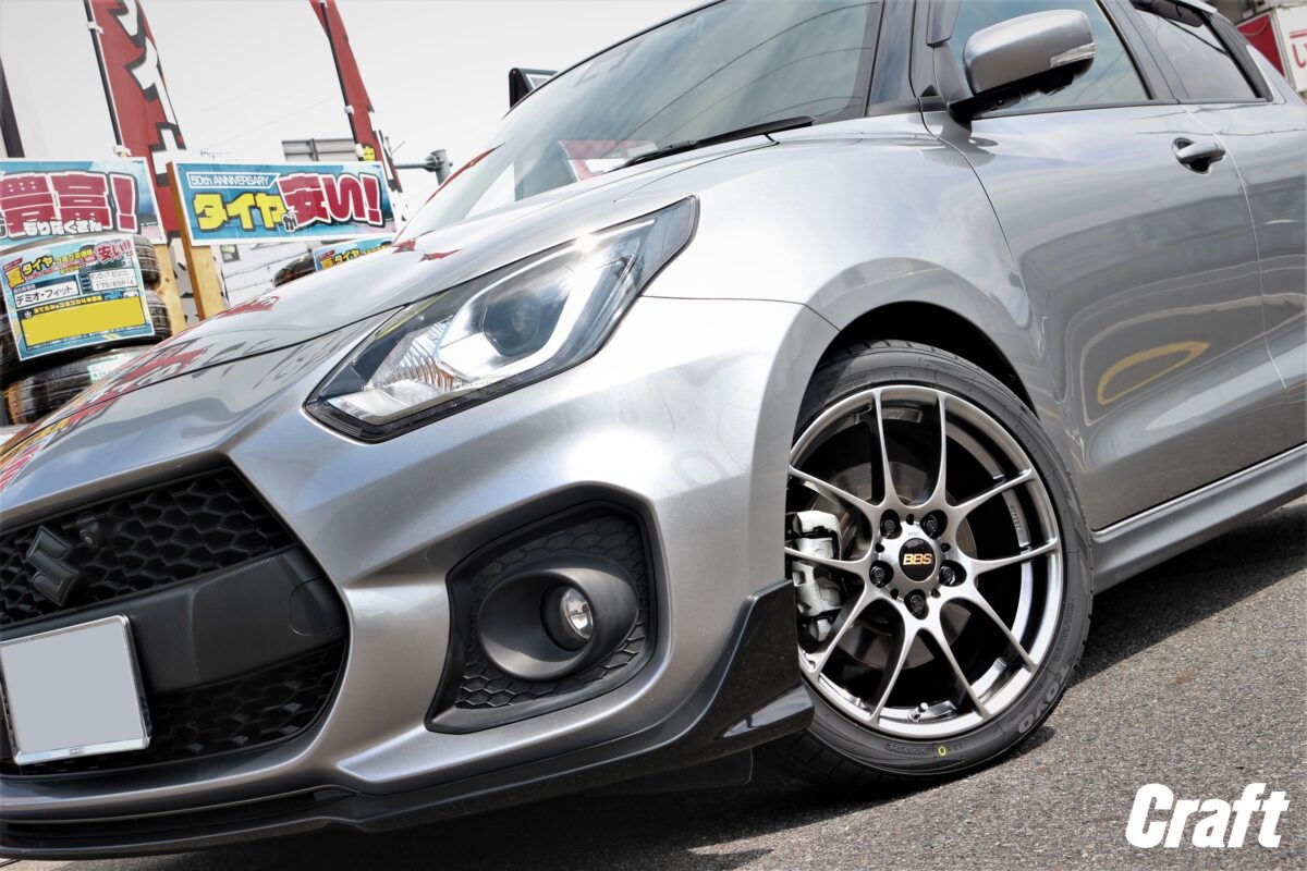 ZC33S スイスポ スイフトスポーツ BBS RF RSR Ti2000 ローダウン ツライチ 軽量 鍛造ホイール