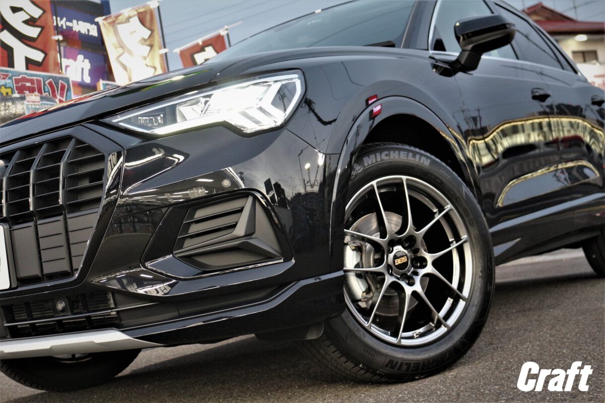 アウディ Q3 社外 ホイール カスタム BBS RF 純正ホイールにスタッドレスタイヤ 鍛造 軽量