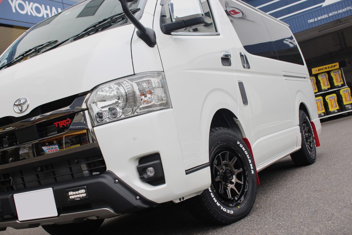 ハイエース オフ系 ウェッズ マッドヴァンス ジオランダー 社外ホイール カスタム オフ系