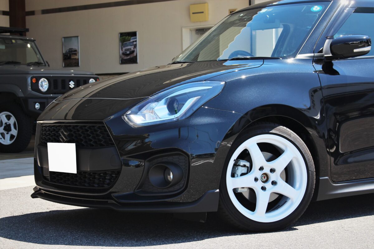 スイフトスポーツ スイフト ZC33 エンケイ PF05 テイン フレックスZ 車庫調