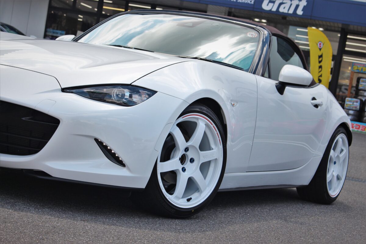 ND　ロードスター　カスタム　ホイール　車高調　マフラー　鍛造　レイズ　サンナナ　ローダウン　17インチ　8.5J