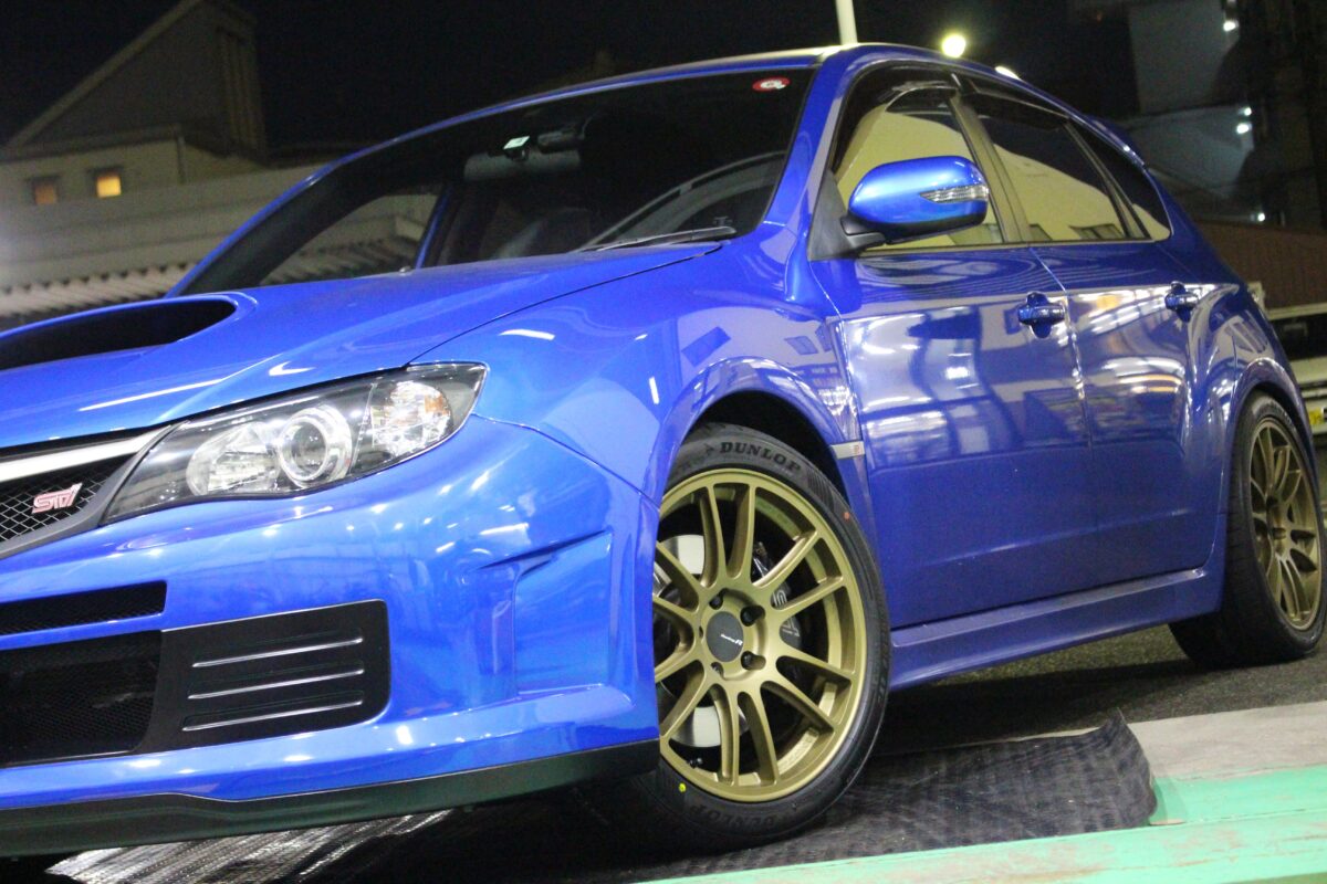 インプ インプレッサ WRX STI GRB エンケイ ENKEI GTC01RR ツライチ ローダウン カスタム
