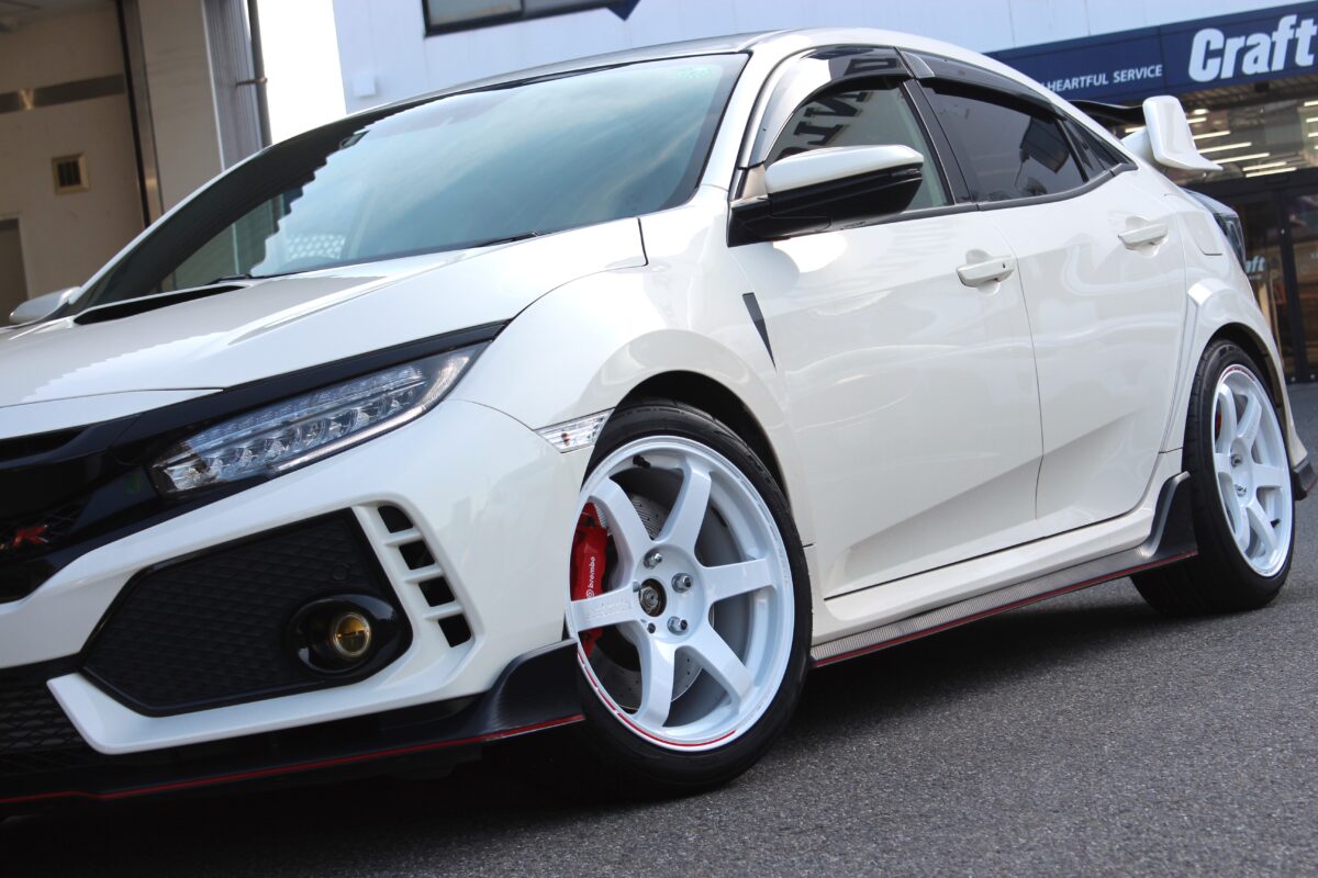 FK8 シビック タイプR レイズ ボルク RAYS VOLK TE37 サンナナ ツライチ 9.5J ツライチ