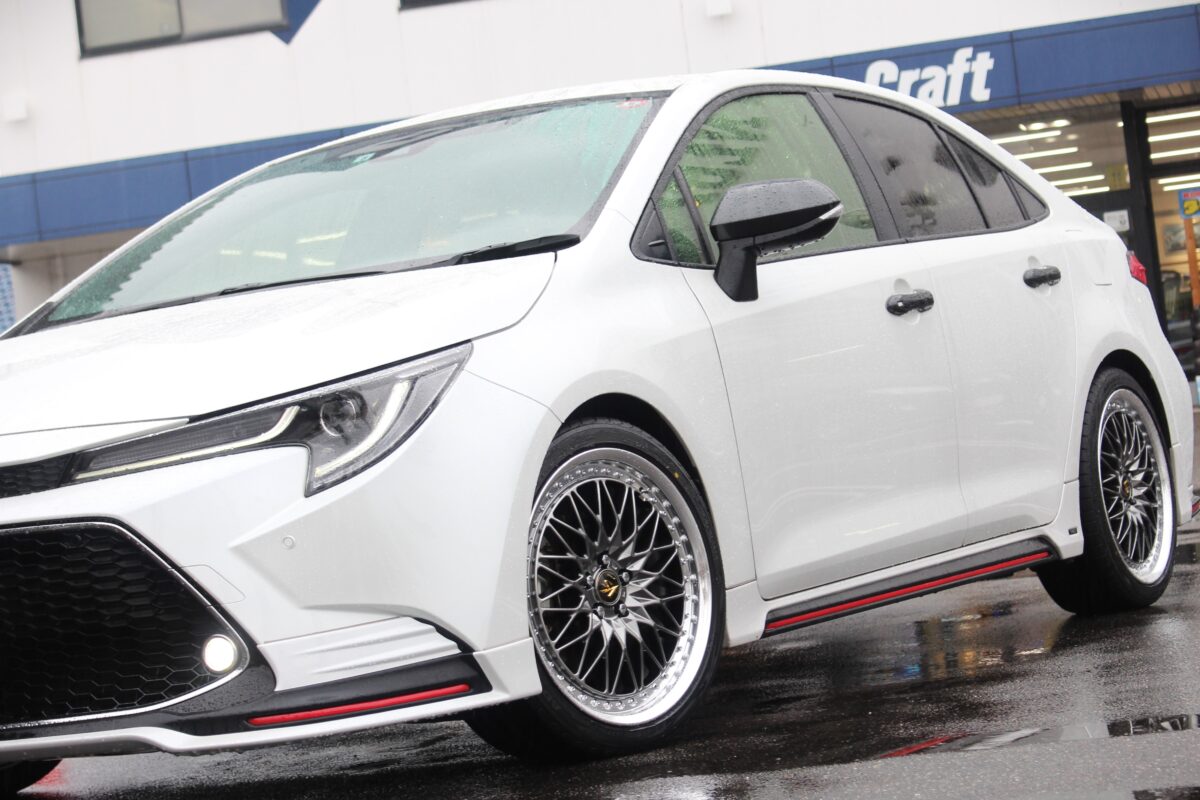 カローラ ZWE211 ブリッツ ZZ-R WORK ワーク VS XV カスタム ホイール ちょいサゲ