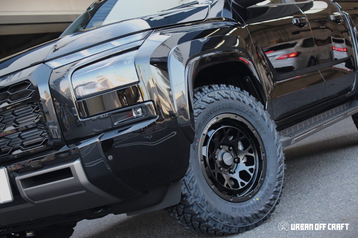 新型トライトン　トライトン　ホイールカスタム　ホイールサイズ　タイヤサイズ　干渉　ジオランダー　レイズ　デイトナM9+　ブラッドレー　純正ホイール買取り　純正車高　オフ系カスタム