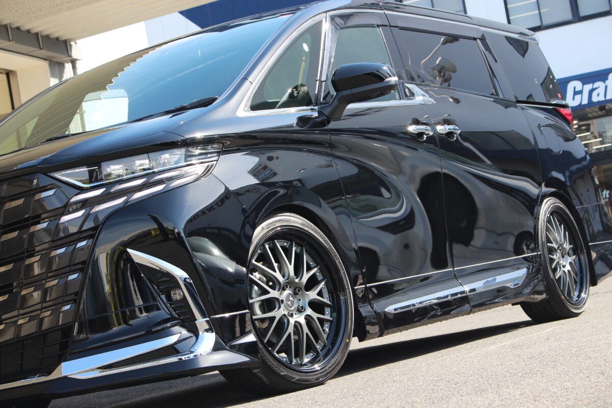 40　アルファード　ヴェルファイア　マーベリック　709M　ブラック　カスタム　ツライチ　パーフェクトダンパー　6G　車高調