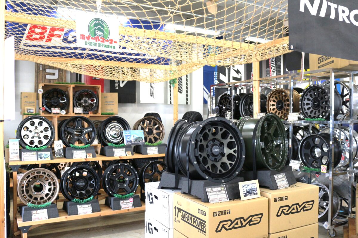 オフロードホイール 展示 クラフト多治見 愛知 岐阜