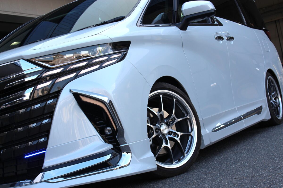 40アルファード　AGH45　車高調　ローダウン　カスタム　アクシススタイリング　パーフェクトダンパー