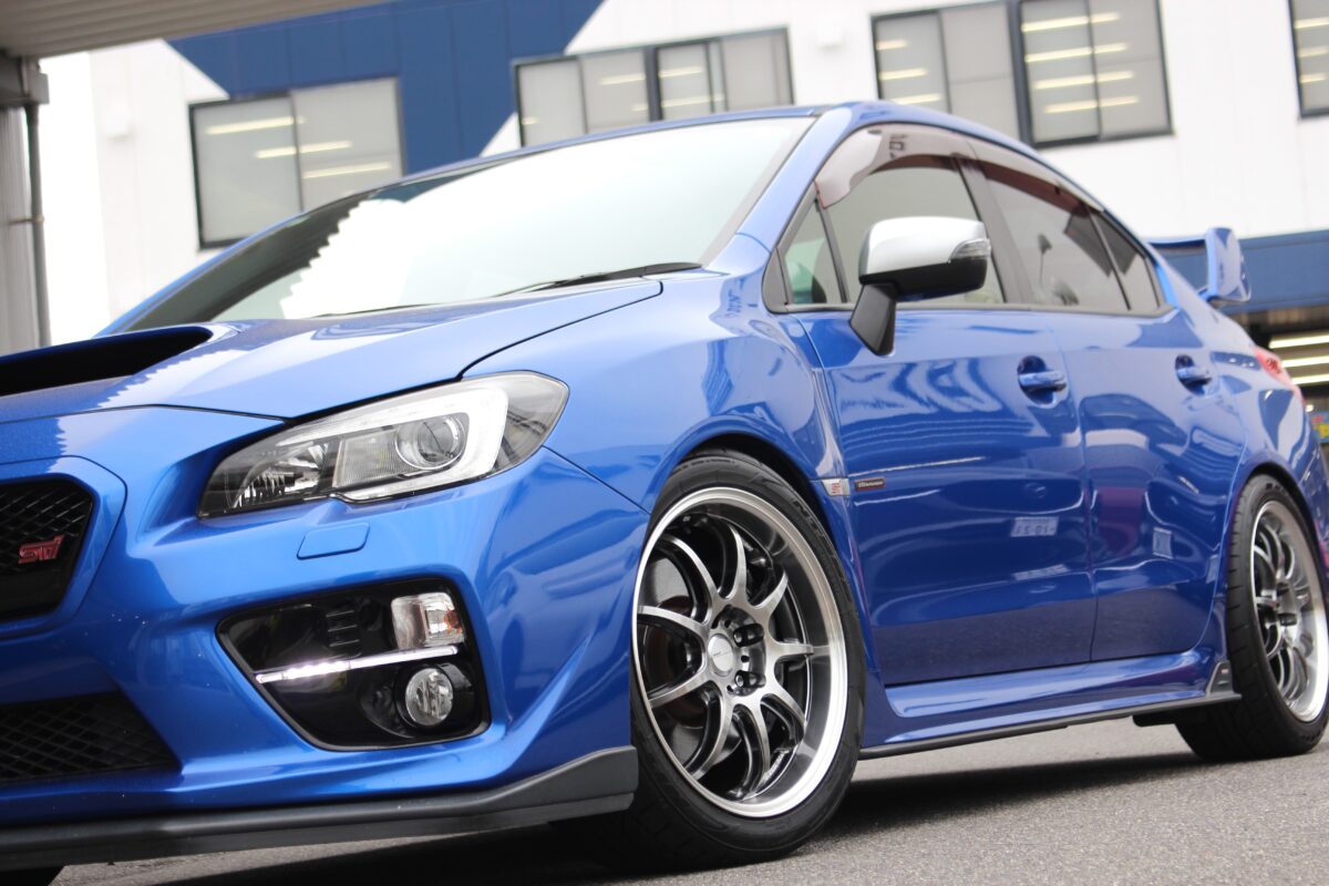WRX　STI　WORK　ワーク　エモーション　D9R　ブリッツ　ZZ-R　ツライチ　カスタム　ローダウン　深リム