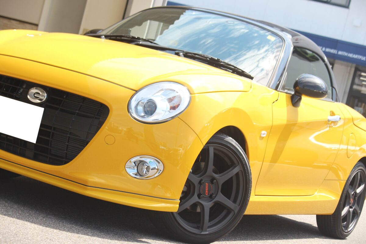 コペン セロ レイズ グラムライツ 57C6 RS-R カスタム ホイール ダウンサス ローダウン