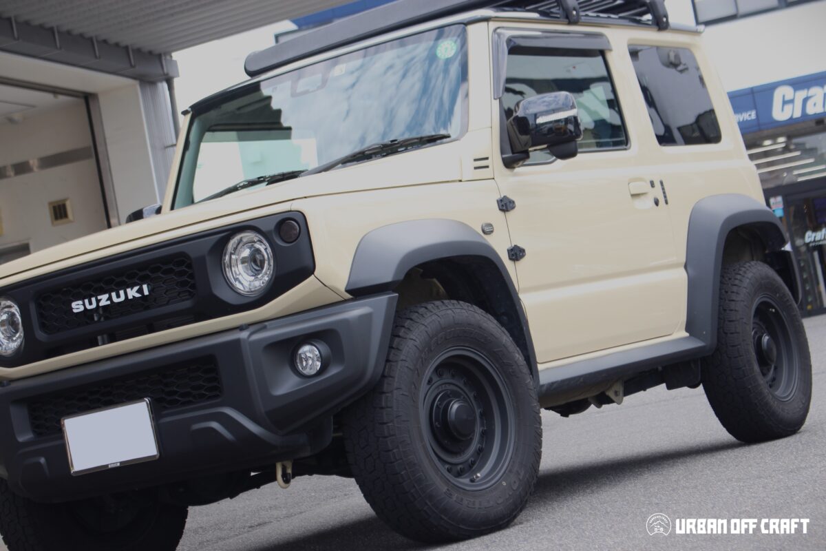 ジムニー シエラ 津田レーシング 乗り心地改善 ショック交換 アライメント調整 ユーロサスペンションキット ツダズイエン