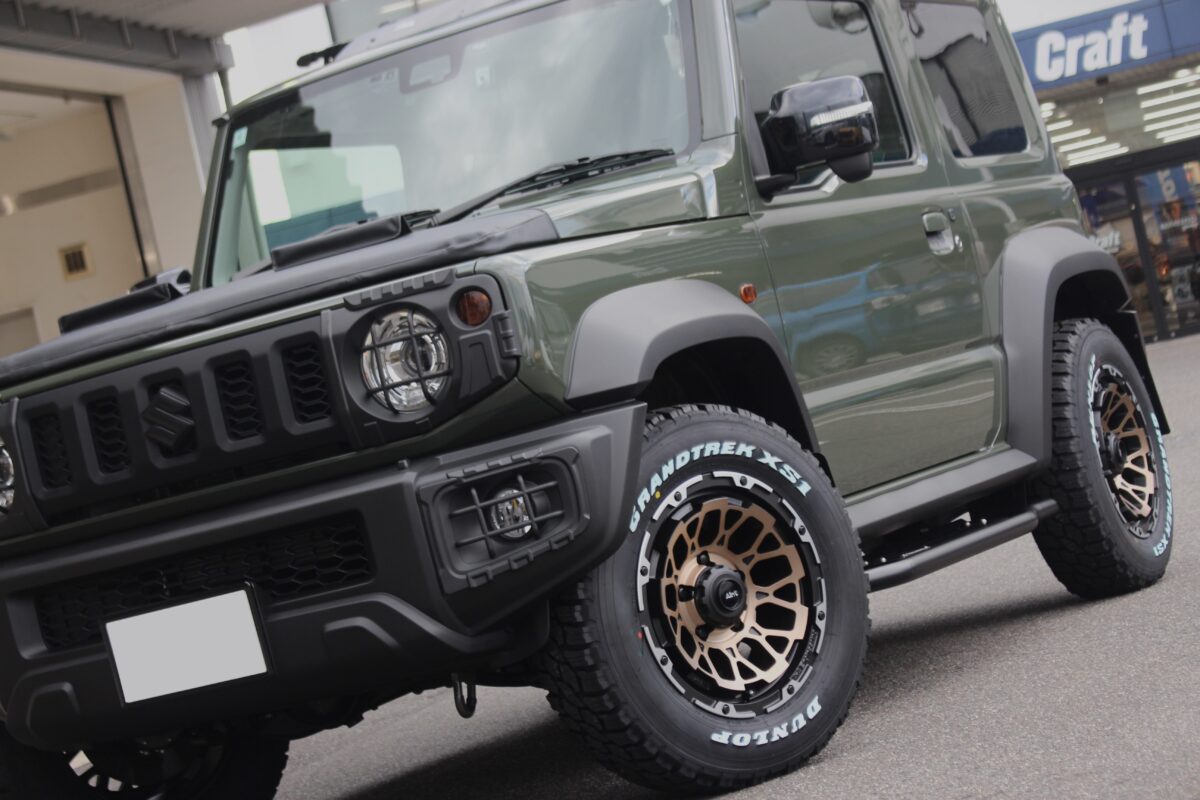 ジムニーシエラ JB74 エアージーロックス グラントレックXS1 ダンロップ スタッドレスタイヤ コンケイブフェイス 16インチ スタッドレスタイヤ スタッドレスセット