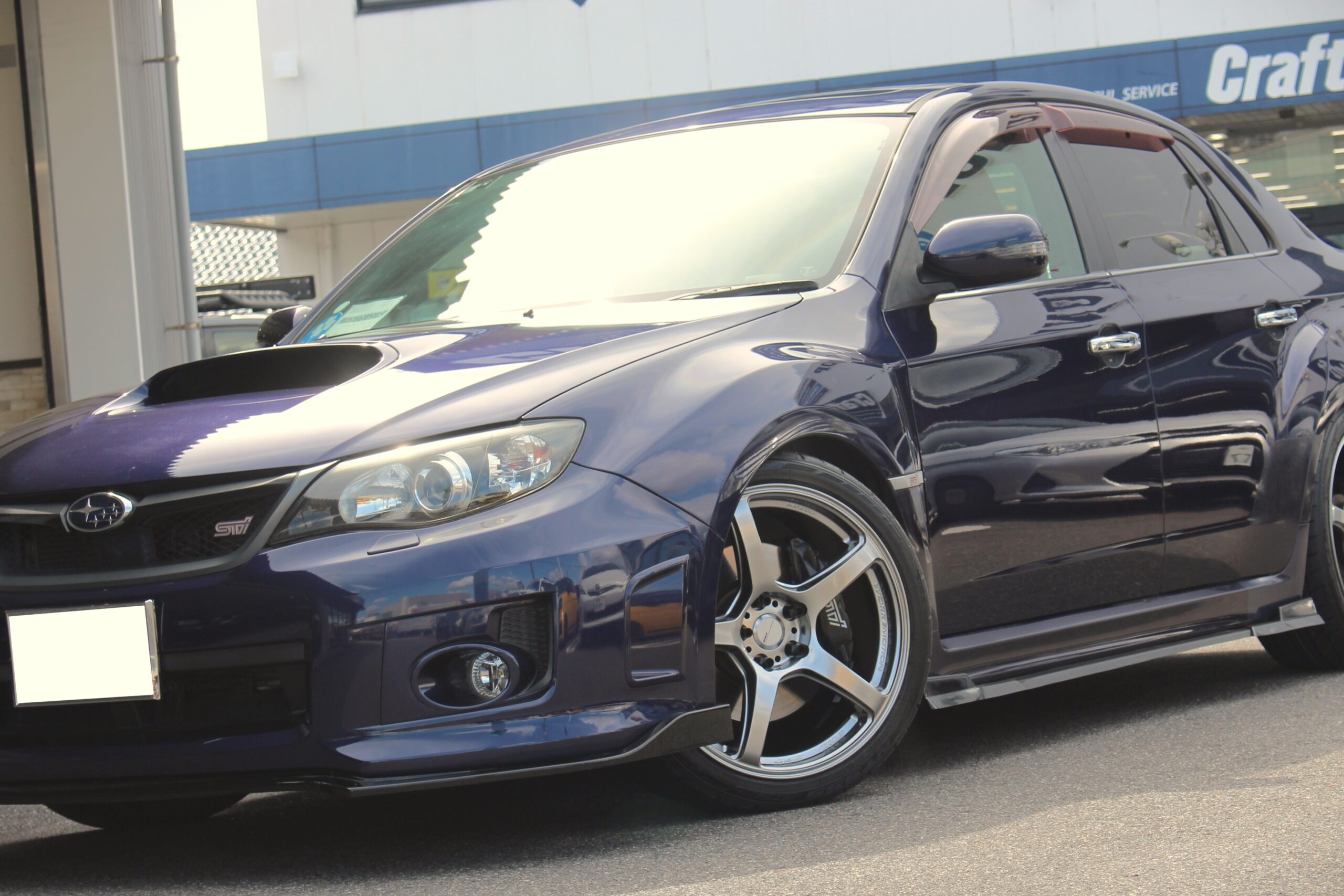 インプレッサ インプレッサWRX ローダウン ツライチ 出ヅラ 実車計測 WORK ワーク WORKホイール ワークホイール ワークエモーション WORKEMOTION T5R