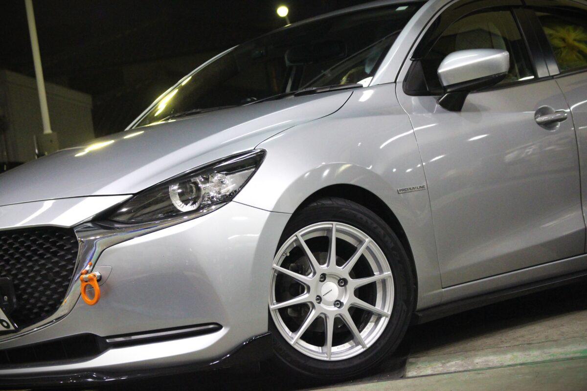 マツダ2 デミオ コンパクトカー ホイール交換 ブリヂストン BRIDGESTONE