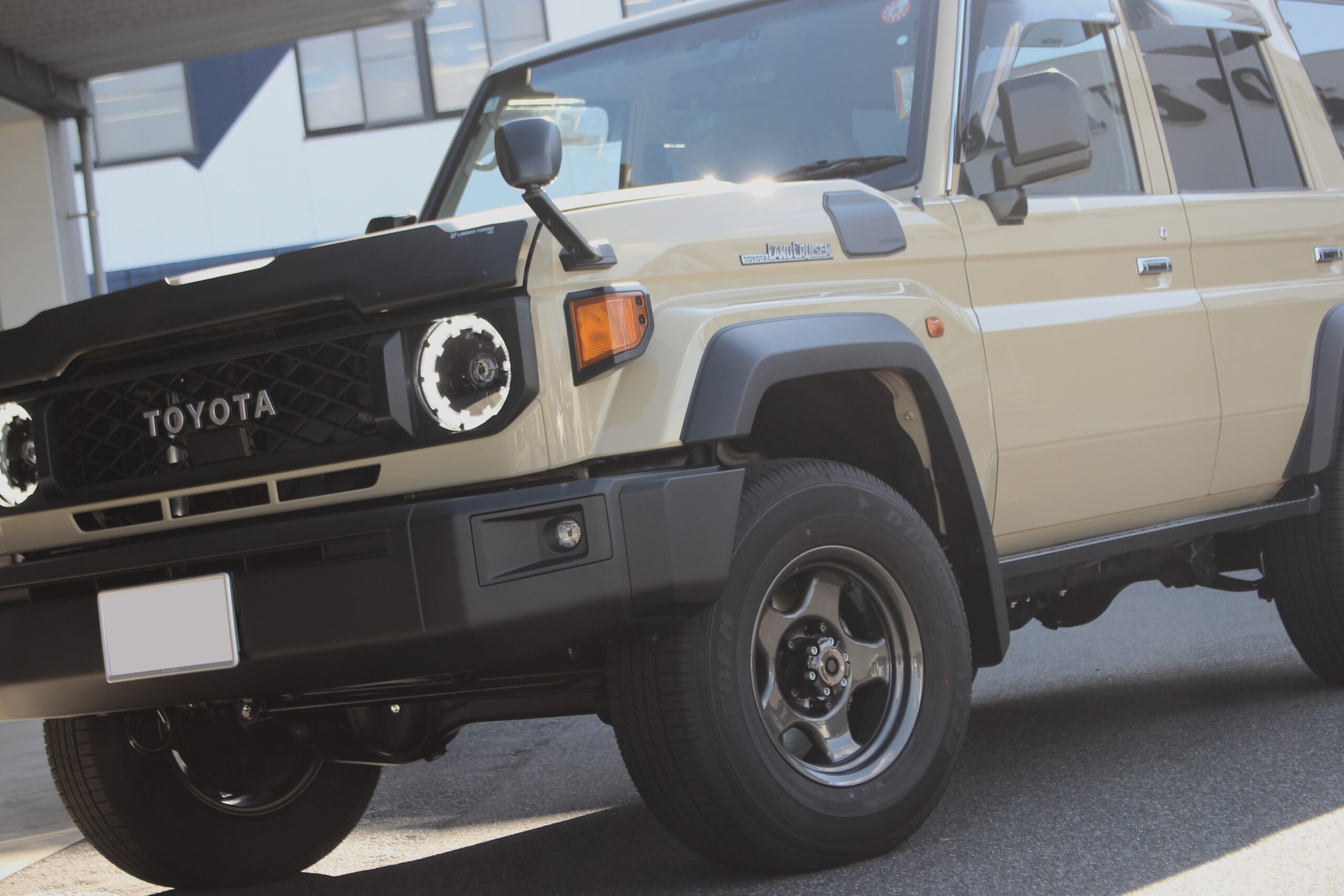 70ランクル　GDJ76W　ホイール交換　ブラッドレーV　ブラブイ　BRADLEY-V　ランドクルーザー　LC70　EGRバグガード<br />
アドブルークローズキット　フォーバイフォーエンジニアリング