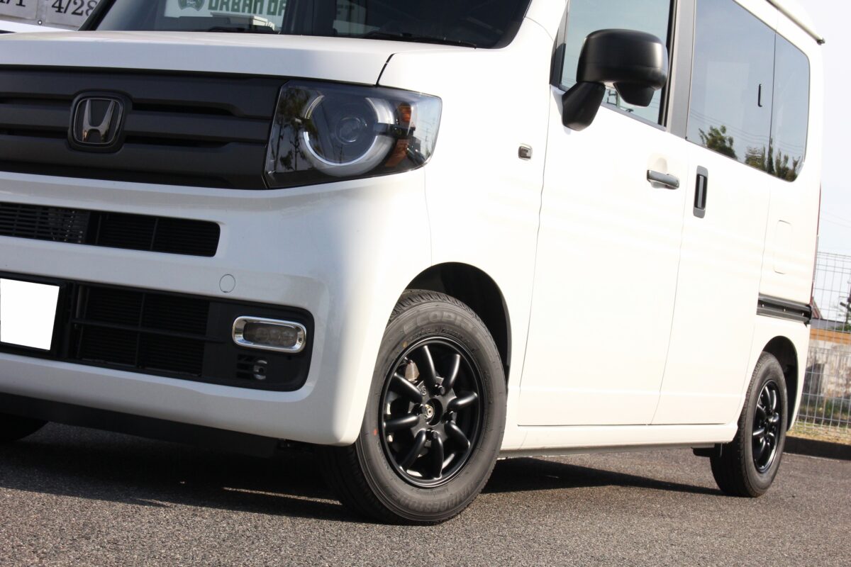 N-VAN ワタナベ エイトスポーク 車高調 カスタム