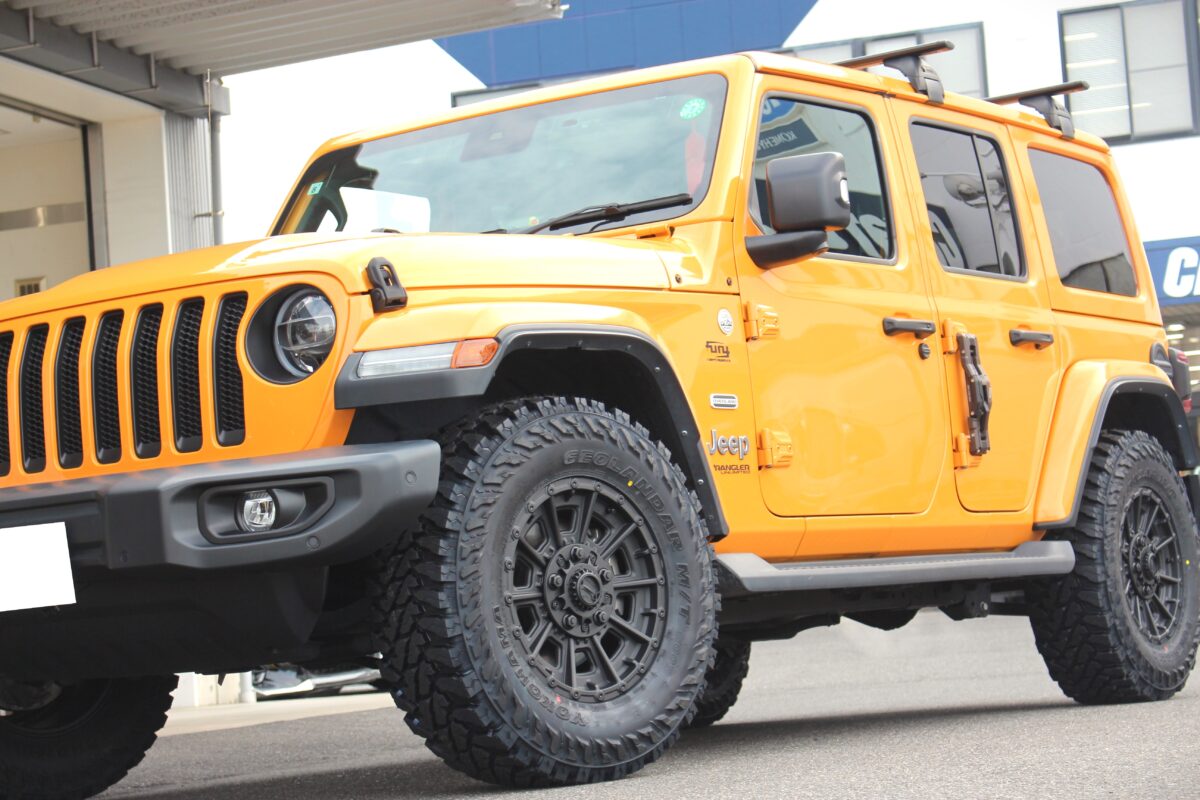 ラングラー　JLラングラー　ラングラーJL　ホイールカスタム　オフ系カスタム　JEPPSEN　ジェップセン　ジェプセン　バレルゾーン　M017　YOKOHAMA　ヨコハマ　ジオランダー　MTタイヤ　MT　G003　オフロードカスタム