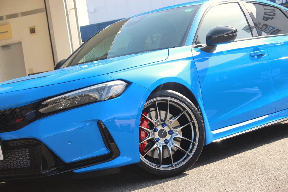 シビック　シビックタイプR　FL5　ENKEI　エンケイ　エンケイホイール　GTC02　シェルタイプナット　青いなっと　コンケイブ　