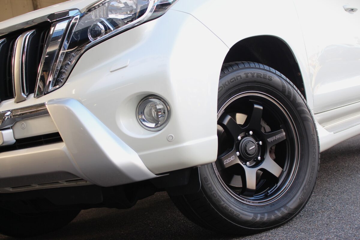 【150プラド】RAYS Ⅴ・R TE37 ultraラージPCD ブラックシャドーリミテッド×ノキアン ハッカブルー3SUVで拘り装着!!