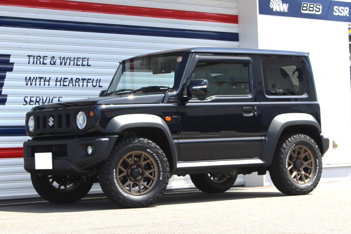 ジムニーシエラに新商品のマッドヴァンスを装着