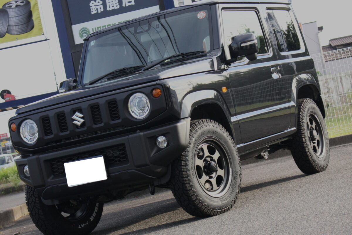 JB64ジムニーレイズ鍛造ホイールTE37XT装着