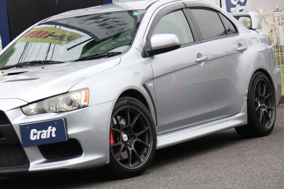 ランエボ10に軽量鍛造ホイールTWSモータースポーツT66-Fを装着