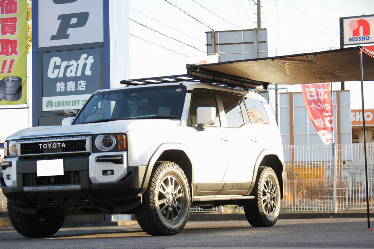 ランクル250にライノラックのルーフラックを装着