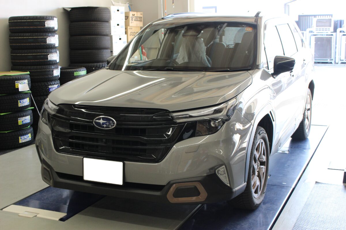 新型フォレスターのドレスアップ。ホイール交換