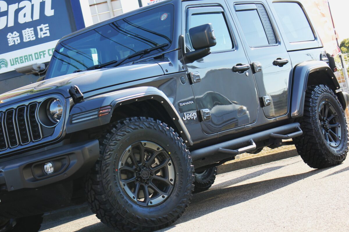 ジープ JL型ラングラー にジェップセン MJCR＃216とヨコハマ ジオランダーM/T G003を装着した画像