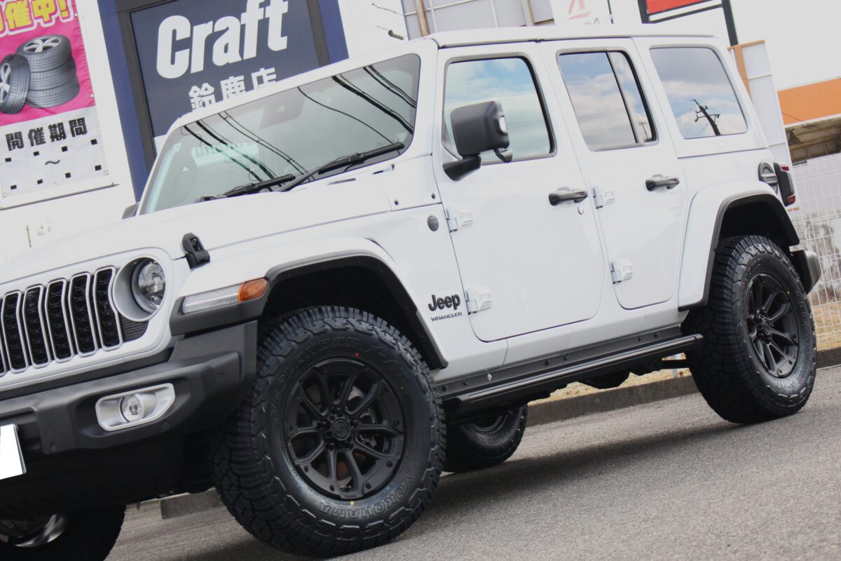 JLラングラーにジェップセンのMJCR#216とヨコハマ ジオランダーX-ATを装着した画像