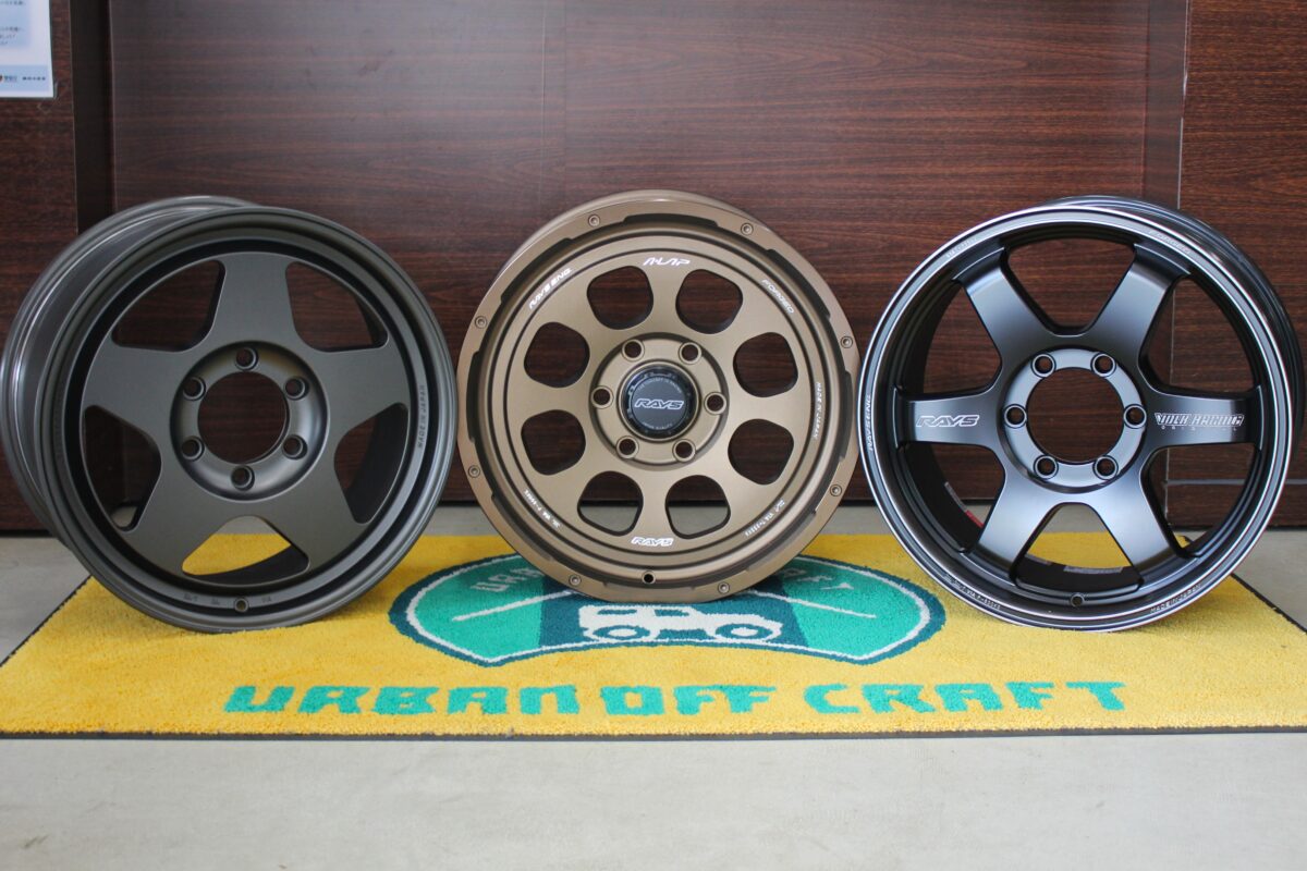 ランクル250用のブラッドレー匠、A-LAP 08X、TE37ウルトララージPCDブラックシャドウリミテッド