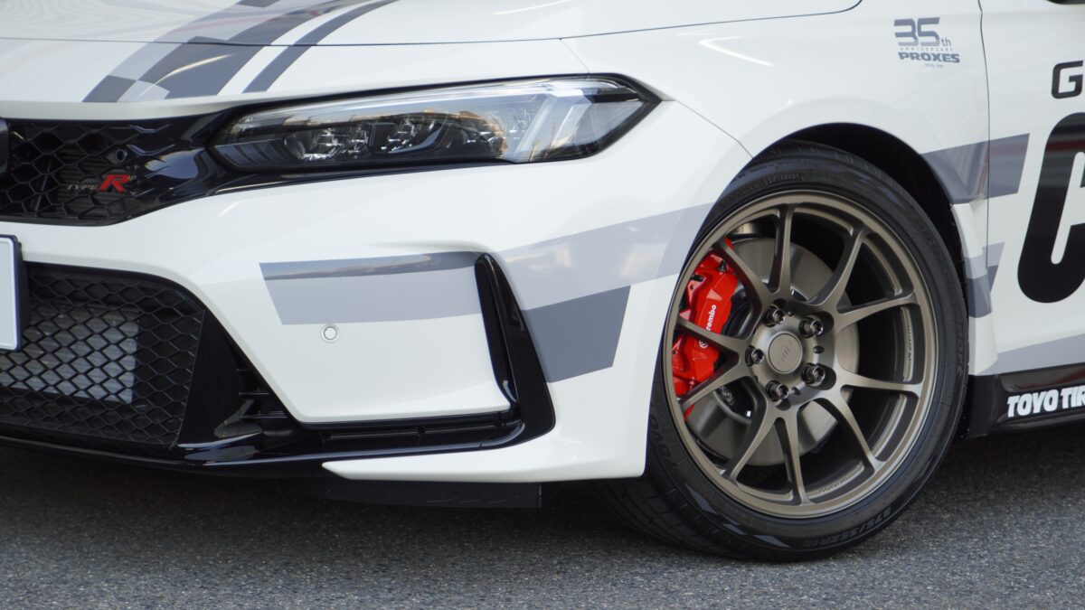 【デモカー シビックタイプR（FL5）】にTWS モータースポーツT66-Fを装着！純正車高で攻める「ドンピシャツライチ」セッティング！！