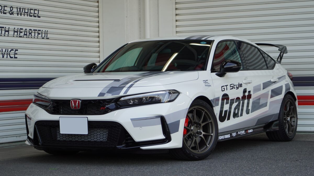 シビックタイプR　TWS　モータースポーツT66-F　18インチ　ノーマル車高　ツライチセッティング