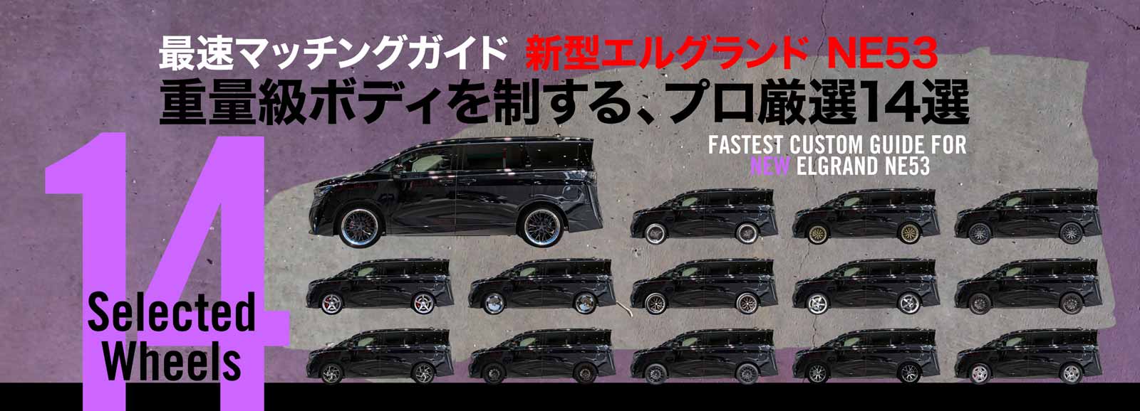 新型エルグランド (NE53) 重量級ボディを制する、プロ厳選14選